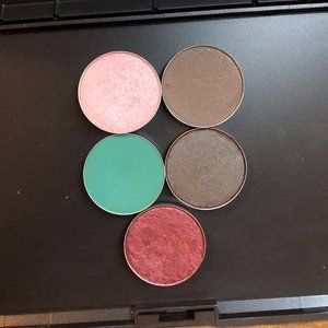 4 MAC Eyeshadow Pans & Palette! Shades in Descrip.